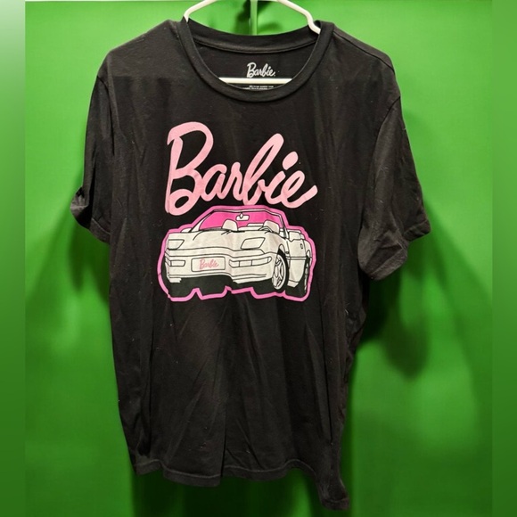 Barbie Black and Pink T-Shirt XL - Picture 1 of 4